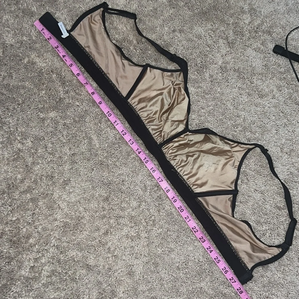 Chantelle C Magnifique Full Coverage Black Snakeskin Patterned Bra 36C/D - 38C/D